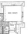 Grundrissplan - 1-Zimmerwohnung mit Seeblick direkt beim Bahnhof Kilchberg